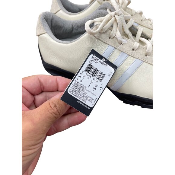 Adidas Driver Isabelle womans beige Leather golf sneakers Size 9 SKU 8791 - Picture 6 of 16